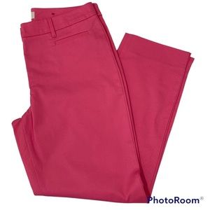 Talbots Stretch Twill Crop Pants Size 6 Pink New with Tags